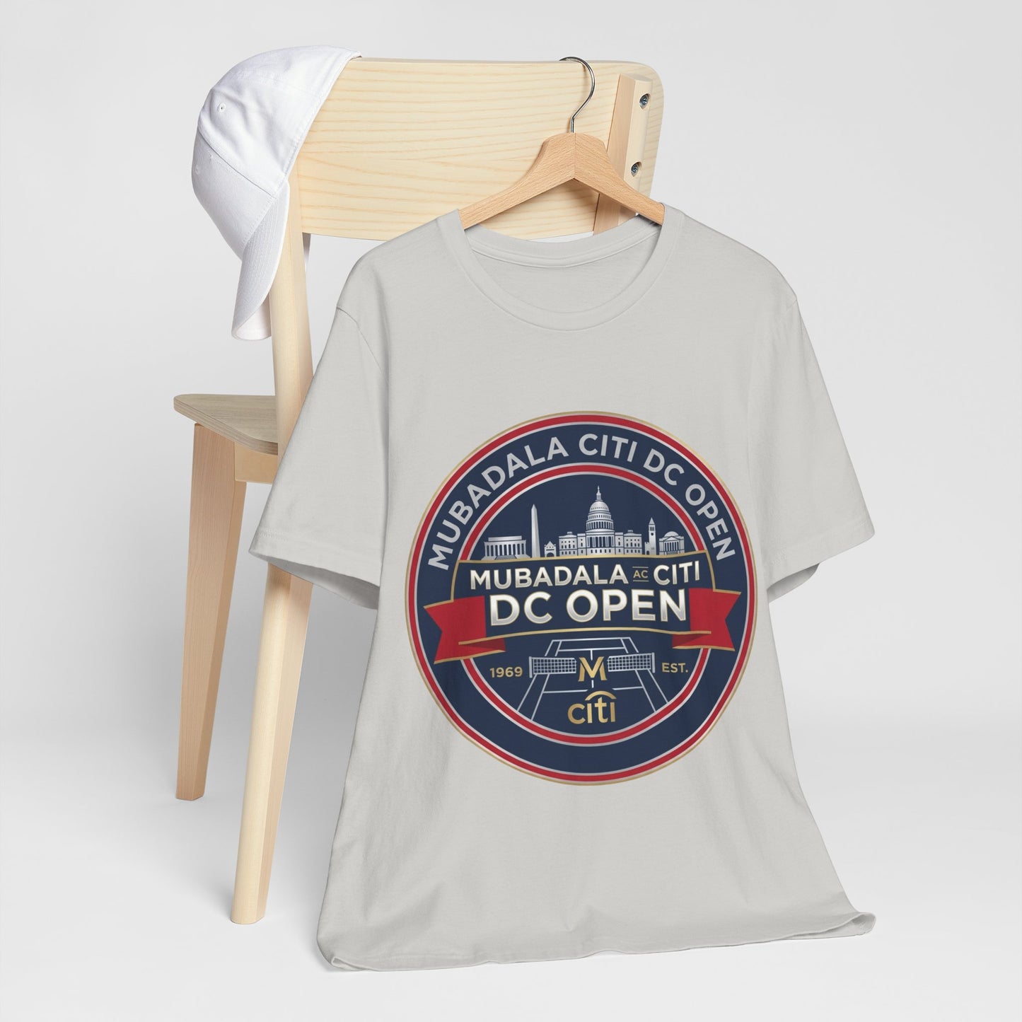 DC Open Tennis Tee — 'Mubadala Citi DC Open' Vintage Badge Shirt