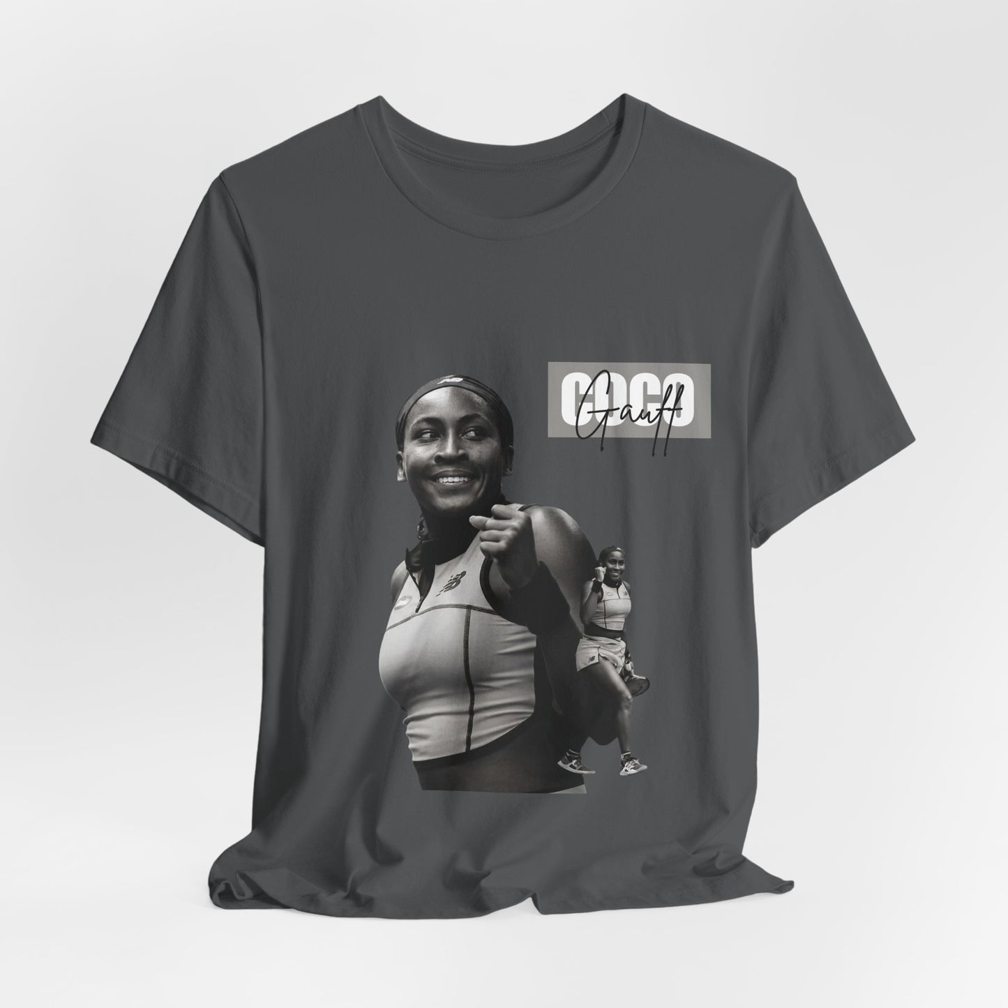 GOGP Graphic Tee — Black & White Motivational Photo T-Shirt