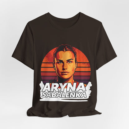 Aryna Sabalenka Graphic Tee — Vintage Sunset Tennis Player T-Shirt