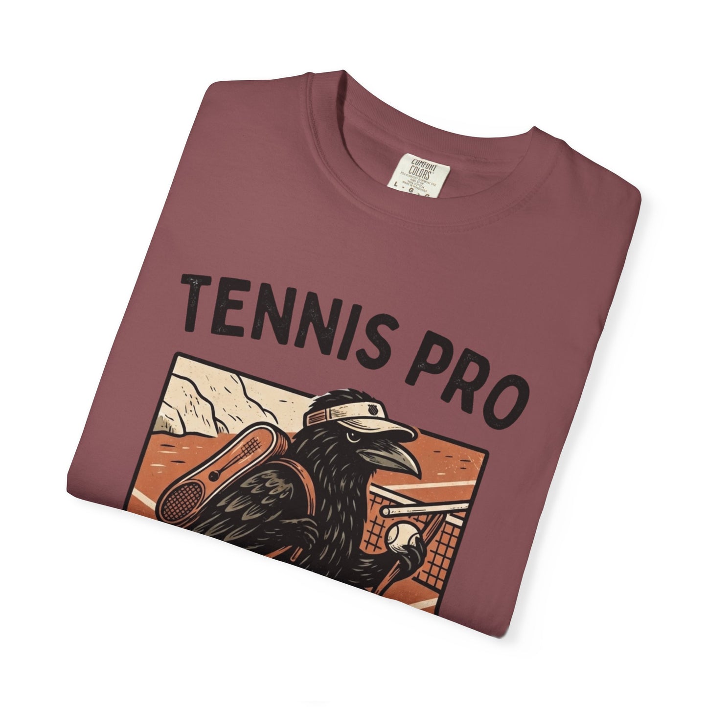 Tennis Pro T‑Shirt — Vintage Raven Tennis Graphic