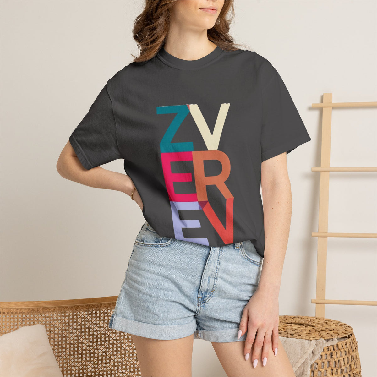 ALEXANDER ZVEREV Colorblock Vertical Logo T‑Shirt