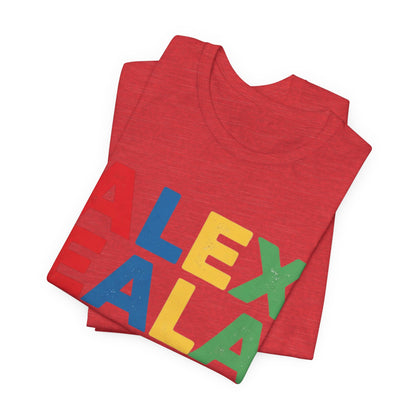 Alex Eala Colorblock Name Tee — Kids & Fans Tennis Player Tribute Shirt