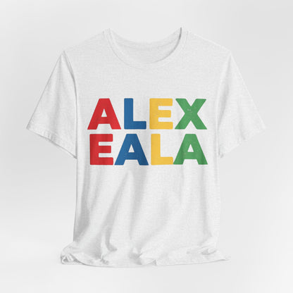 Alex Eala Colorblock Name Tee — Kids & Fans Tennis Player Tribute Shirt