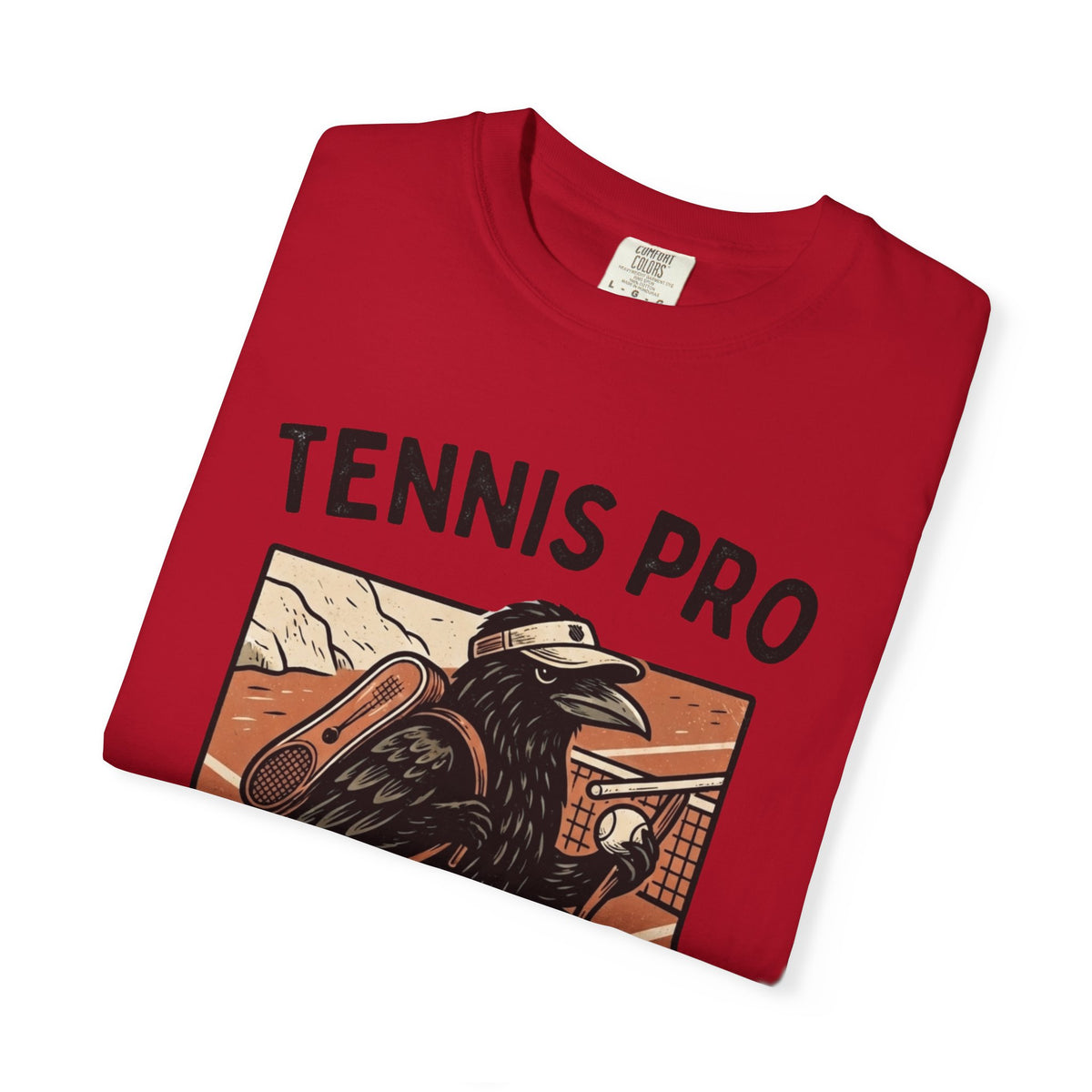 Tennis Pro T‑Shirt — Vintage Raven Tennis Graphic