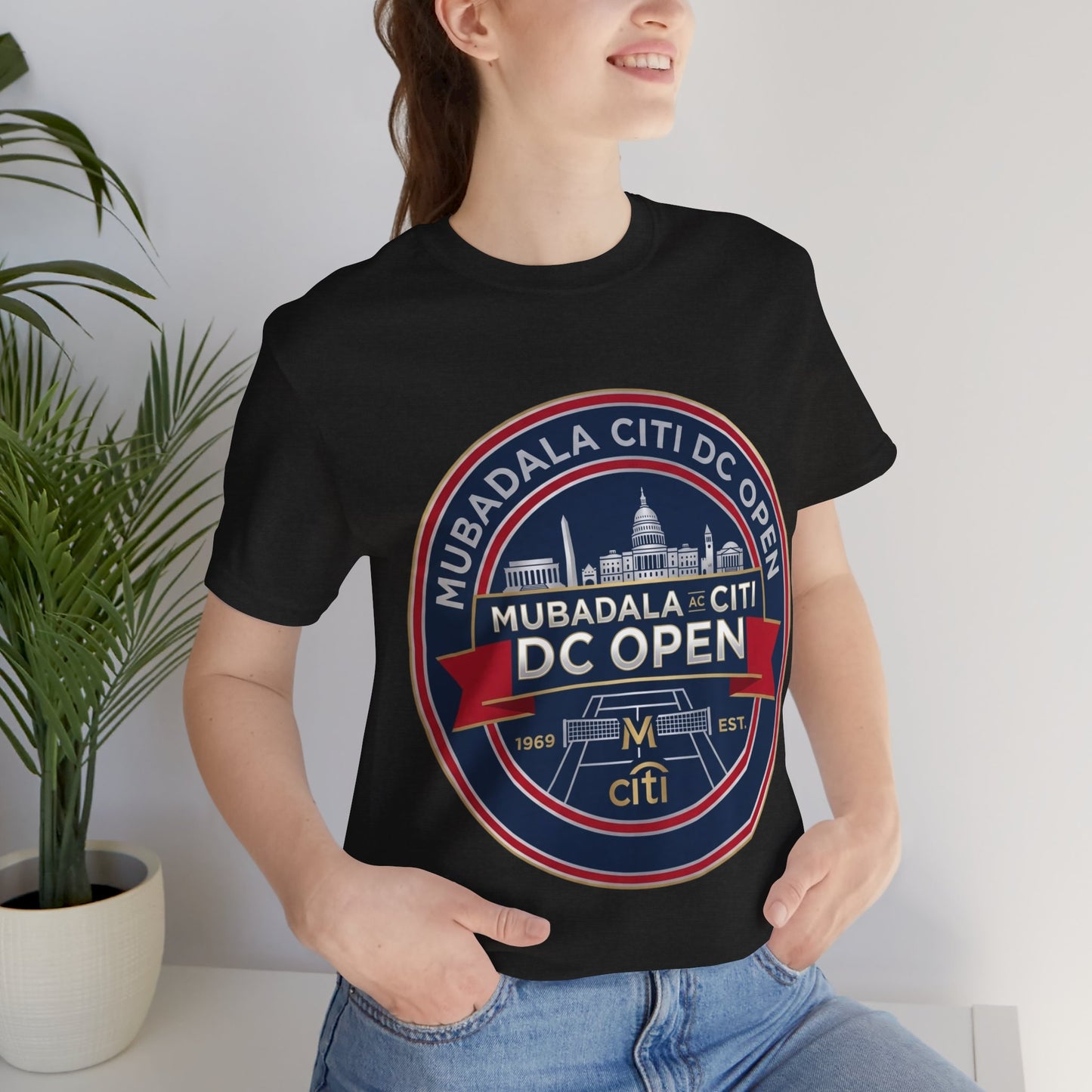 DC Open Tennis Tee — 'Mubadala Citi DC Open' Vintage Badge Shirt