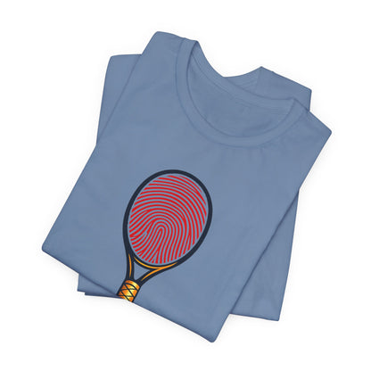 Tennis DNA T‑Shirt — "It's In My DNA" Racket Fingerprint Tee