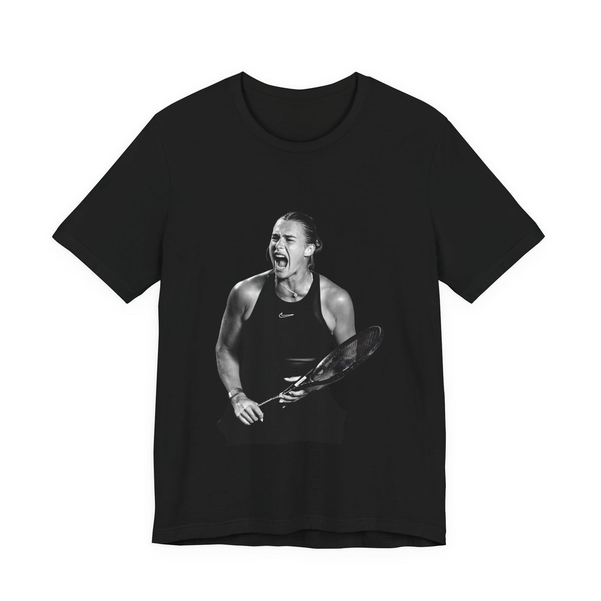 Tennis Player Sabalenka Graphic Tee — Energetic Champion Tennis T‑Shirt