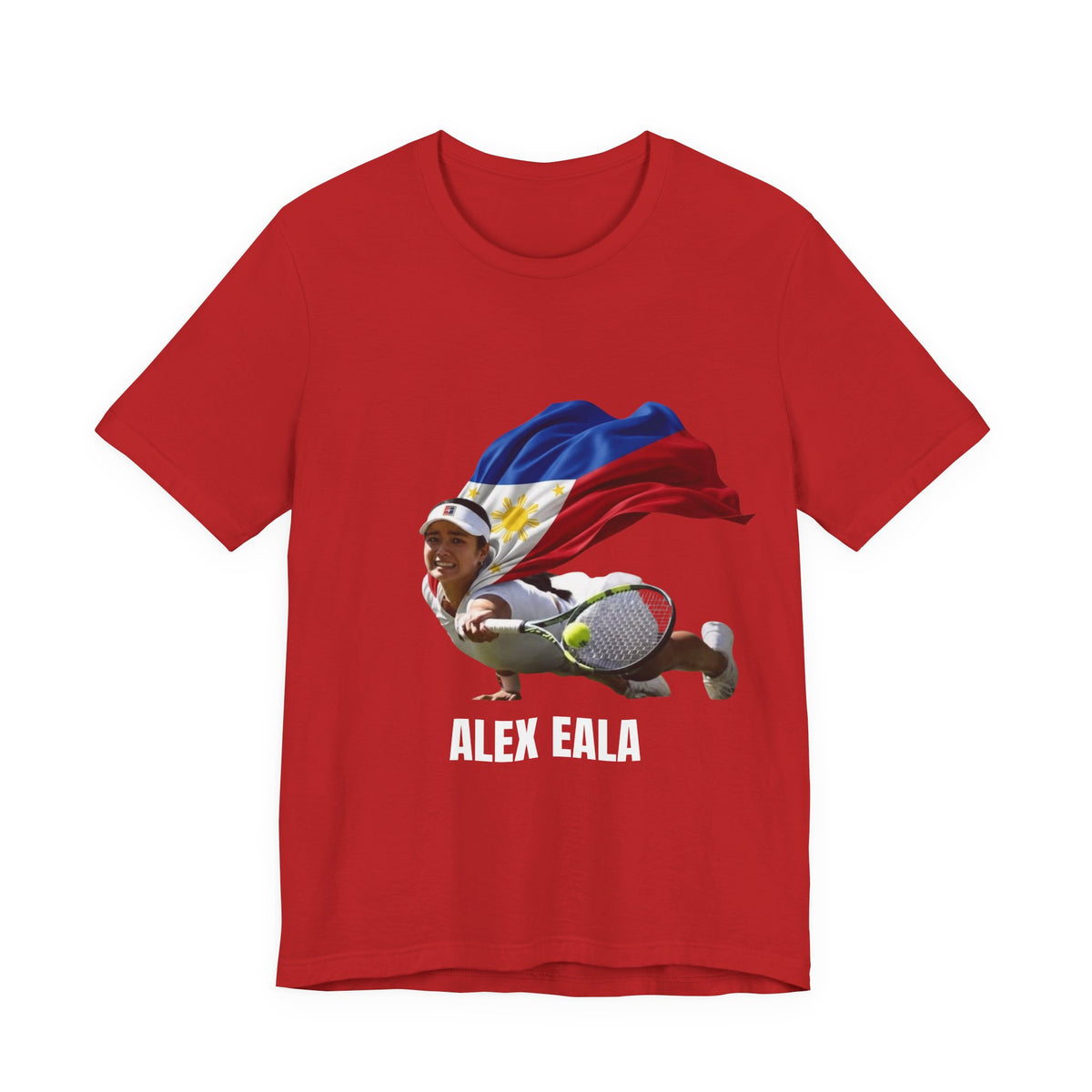 Tennis Superhero Tee — Philippine Flag Athlete Graphic