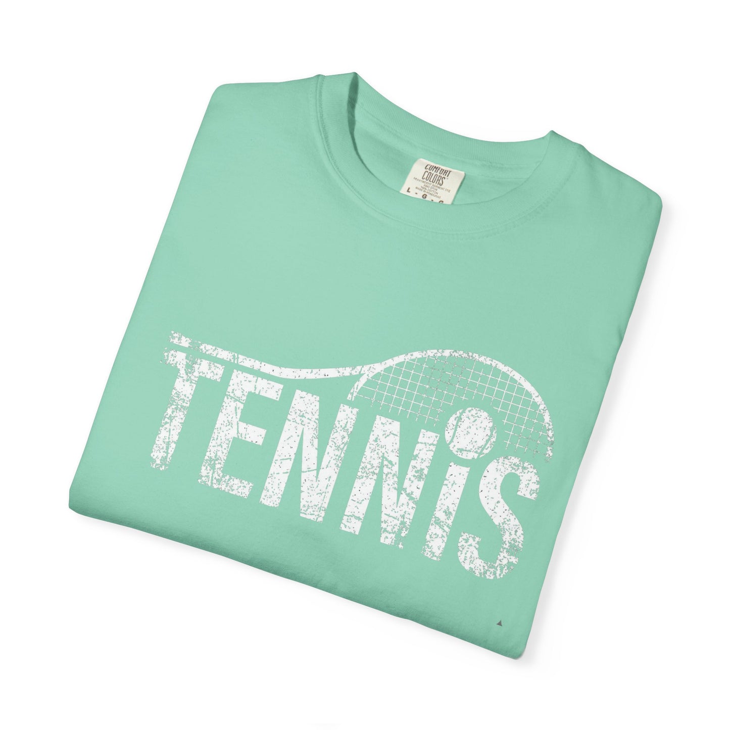 Tennis Vintage Graphic T-Shirt — Distressed Racket & Ball Tee