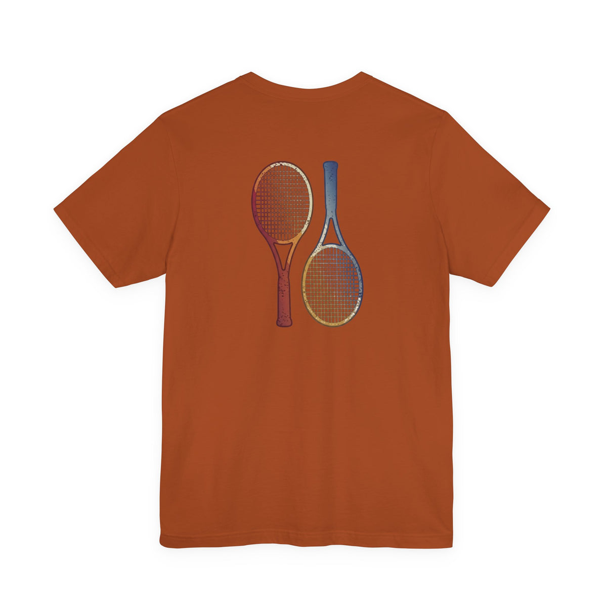Tennis Rackets Tee — Vintage Wooden Racquets Graphic Shirt