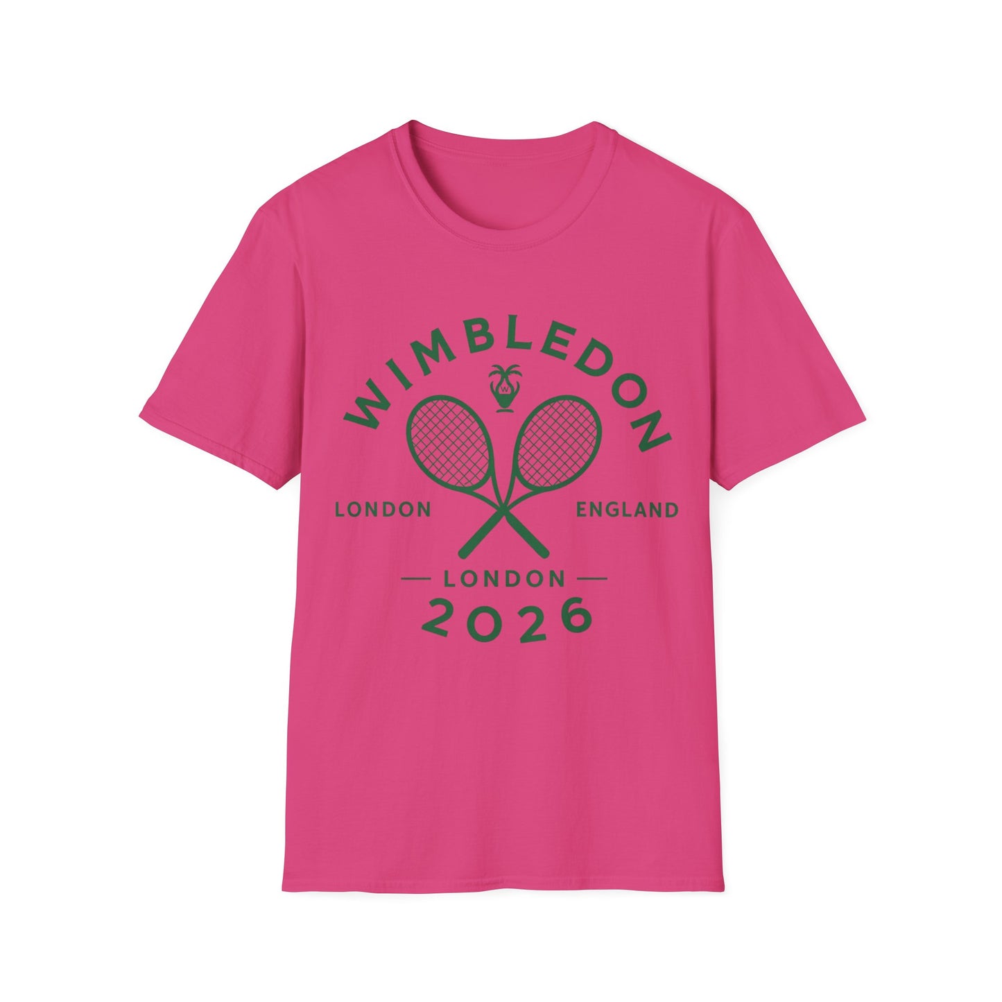 Wimbledon 2026 Tennis T‑Shirt — Vintage Rackets London Logo