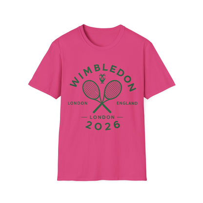 Wimbledon 2026 Tennis T‑Shirt — Vintage Rackets London Logo