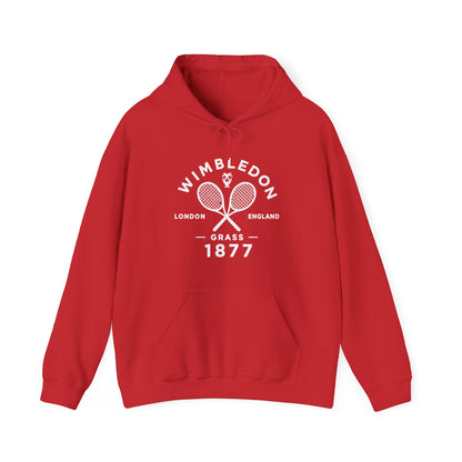 Wimbledon 1877 Tennis Hoodie — Classic Racquets Logo Pullover