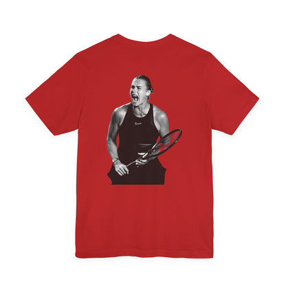 Sabalenka The Tigress Graphic Tee — Empowered Woman & Tiger Illustration