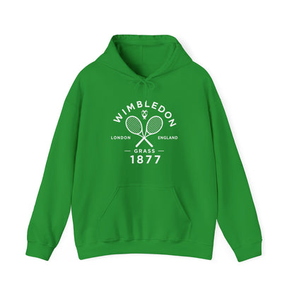 Wimbledon 1877 Tennis Hoodie — Classic Racquets Logo Pullover