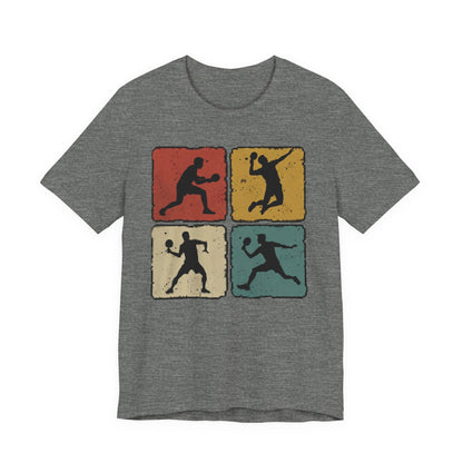Tennis Silhouette Tee — Retro Vintage Graphic Shirt