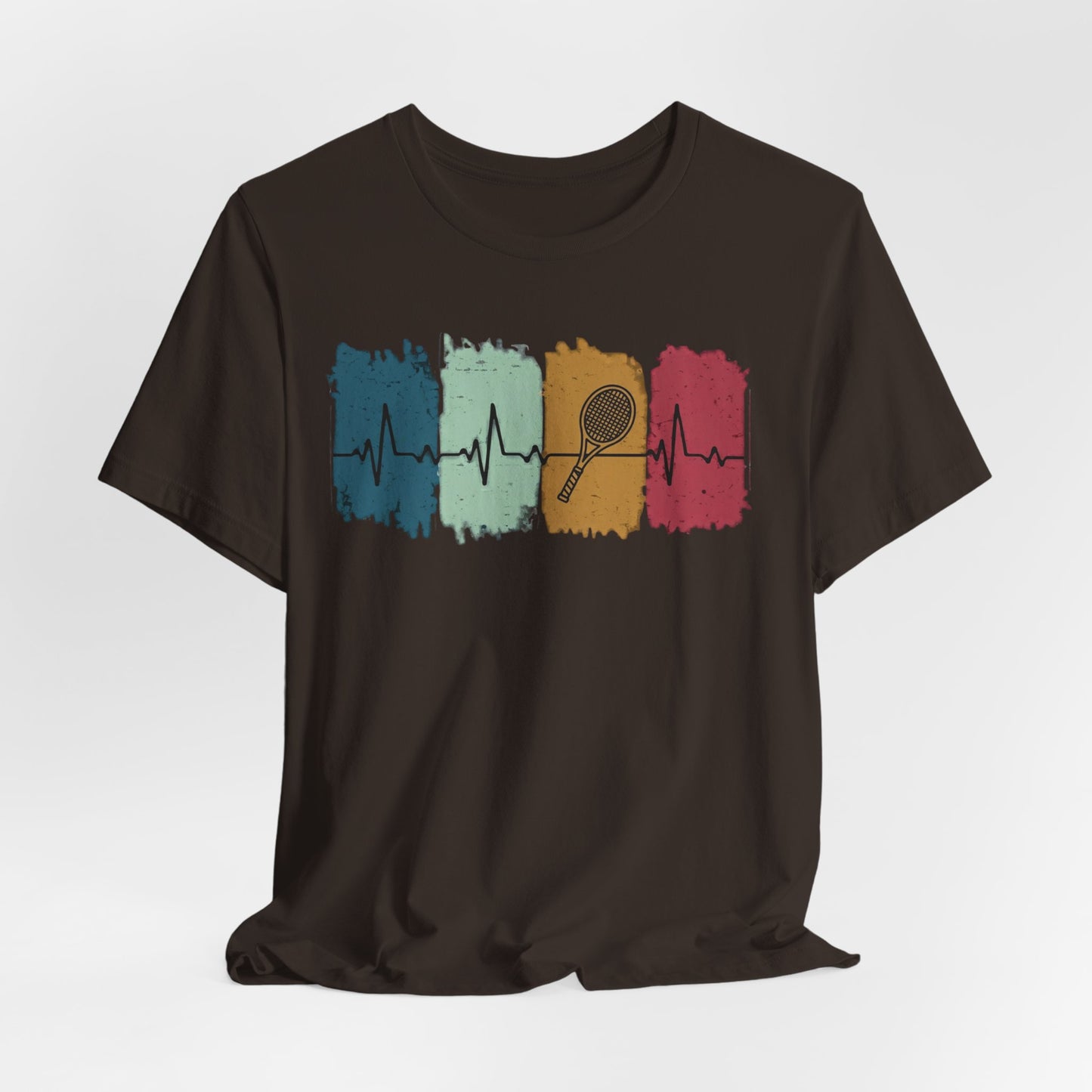 Drum Heartbeat T-Shirt – Retro Brushstroke Drumstick Heartbeat Tee