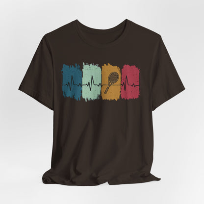 Drum Heartbeat T-Shirt – Retro Brushstroke Drumstick Heartbeat Tee
