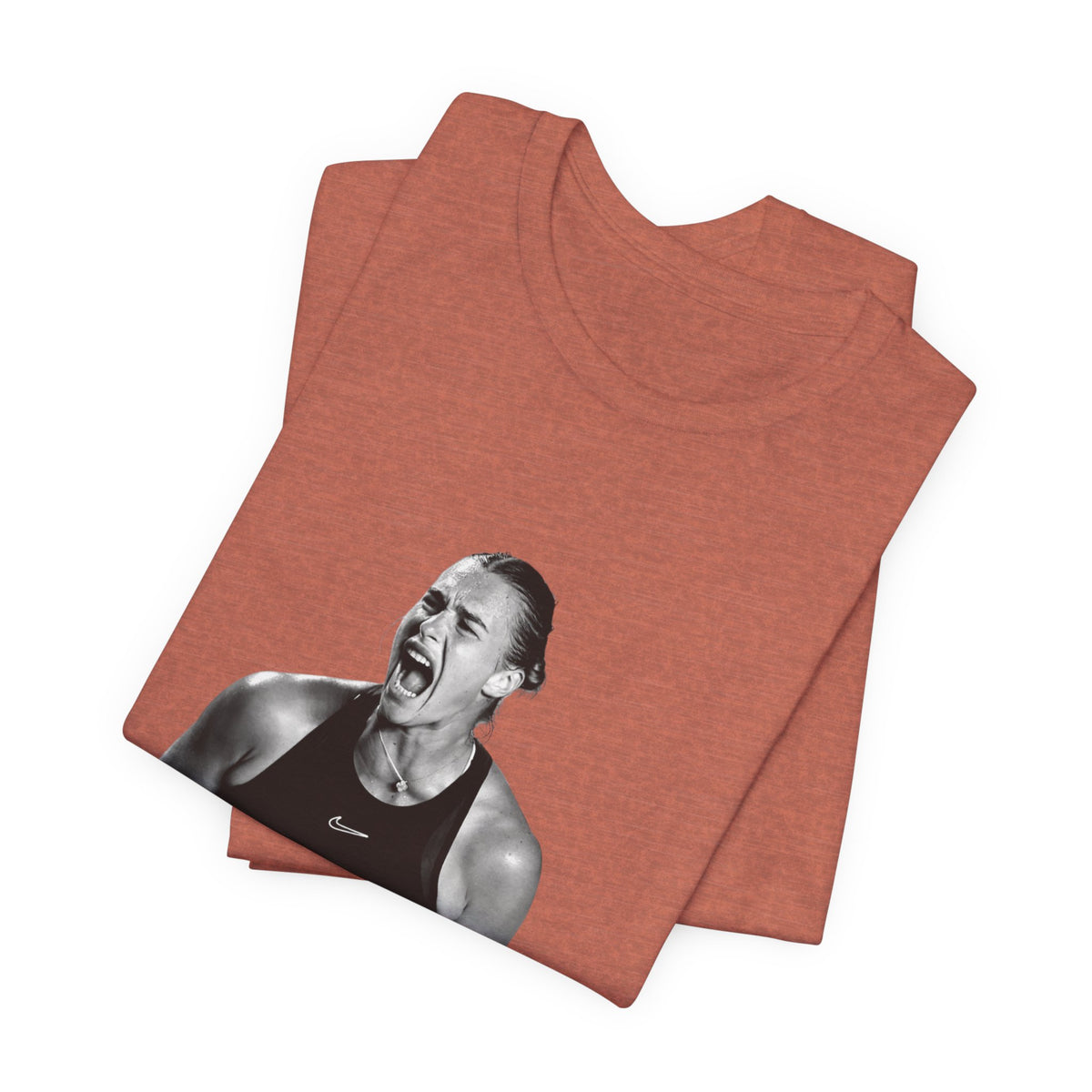 Tennis Player Sabalenka Graphic Tee — Energetic Champion Tennis T‑Shirt