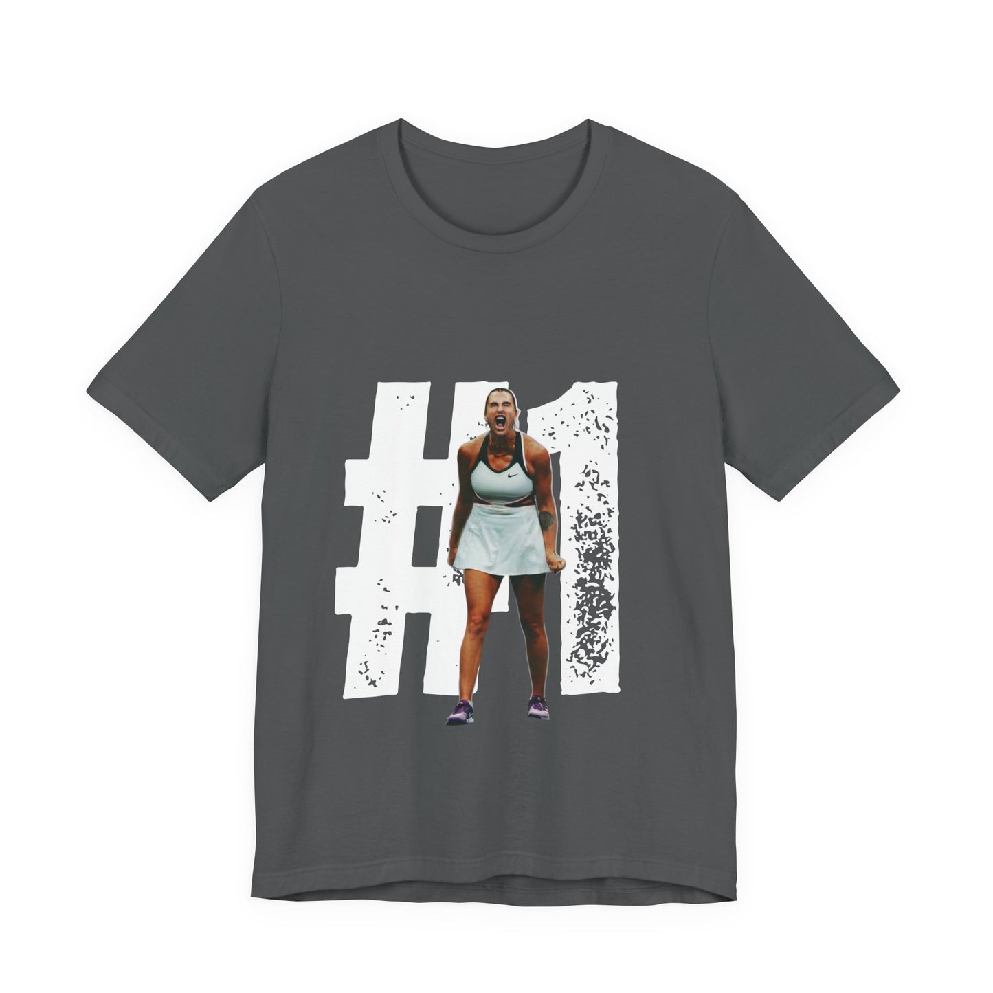 Tennis Player Graphic Tee — Fierce Court Celebration Shirt