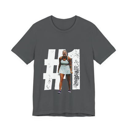 Tennis Player Graphic Tee — Fierce Court Celebration Shirt