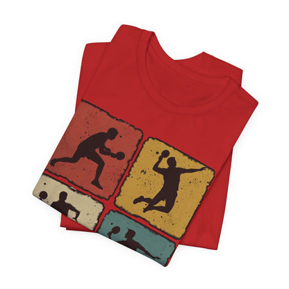 Tennis Silhouette Tee — Retro Vintage Graphic Shirt
