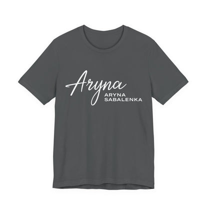 Sabalenka Classic White Tee — Plain Short Sleeve T-Shirt