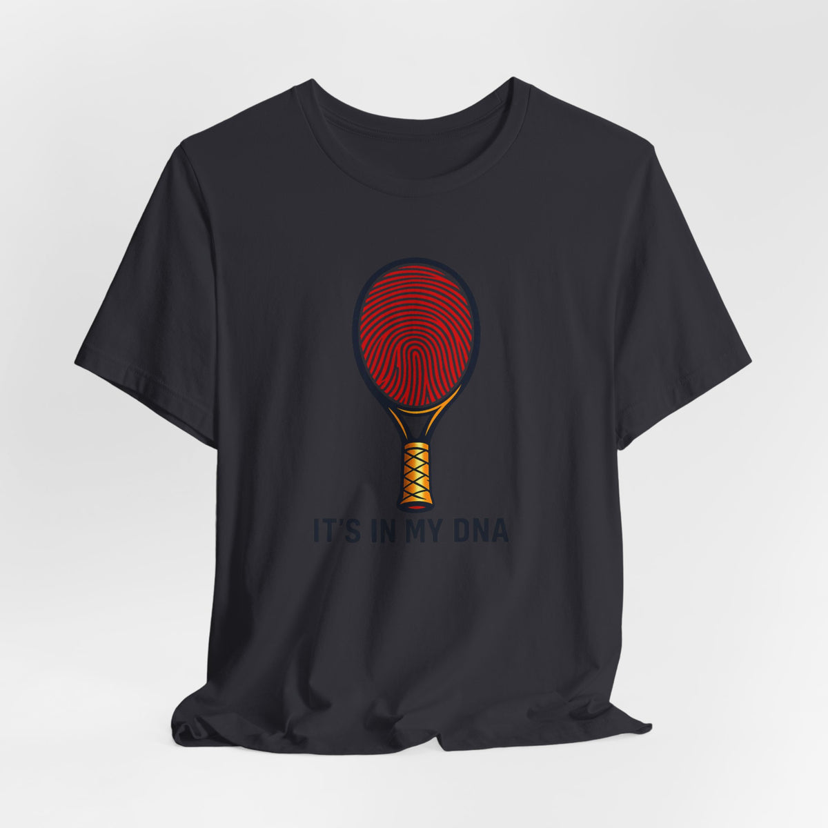 Tennis DNA T‑Shirt — "It's In My DNA" Racket Fingerprint Tee