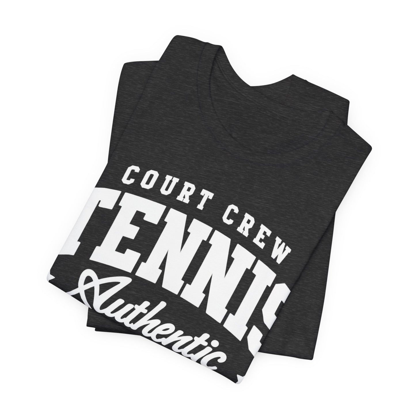 Tennis Court Crew Tee — "Tennis Authentic: Tennis. Beer. Repeat." Graphic Shirt