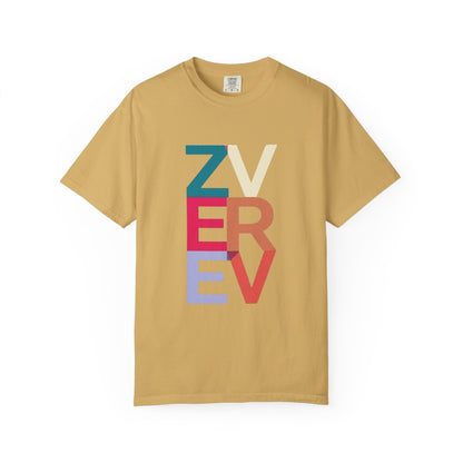 ALEXANDER ZVEREV Colorblock Vertical Logo T‑Shirt