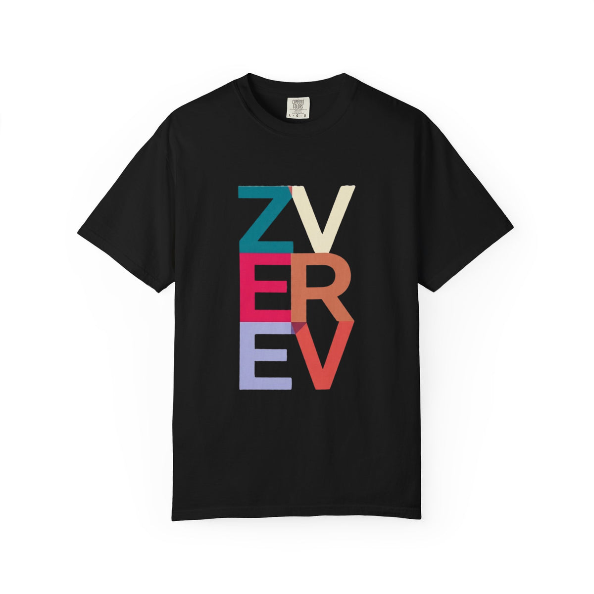 ALEXANDER ZVEREV Colorblock Vertical Logo T‑Shirt