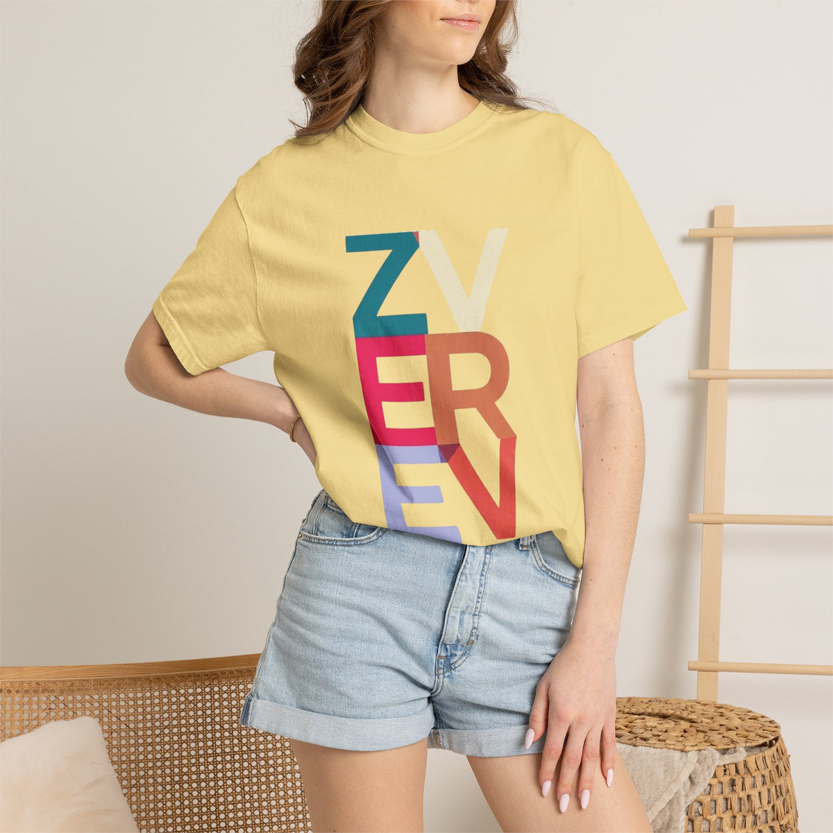 ALEXANDER ZVEREV Colorblock Vertical Logo T‑Shirt