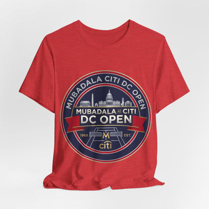 DC Open Tennis Tee — 'Mubadala Citi DC Open' Vintage Badge Shirt