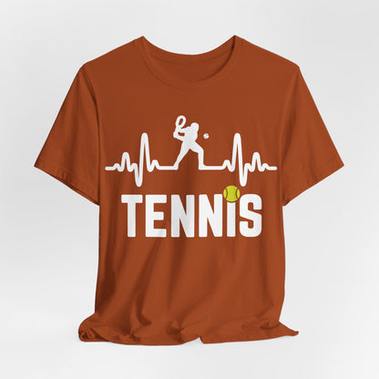 Tennis Pulse Tee — Heartbeat Tennis Player Graphic Shirt