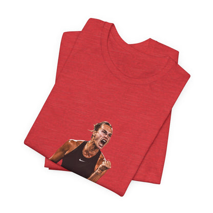 Tennis Player Aryna Sabalenka Victory Graphic Tee