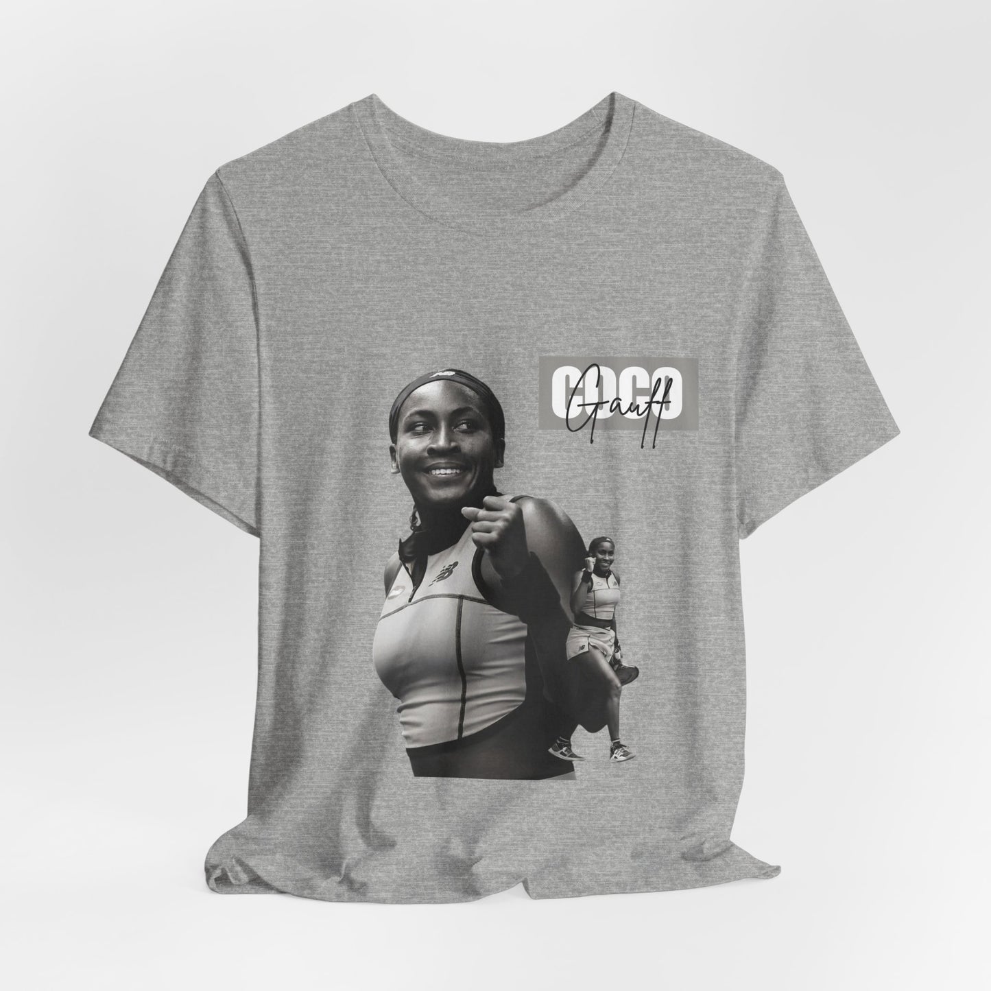 GOGP Graphic Tee — Black & White Motivational Photo T-Shirt