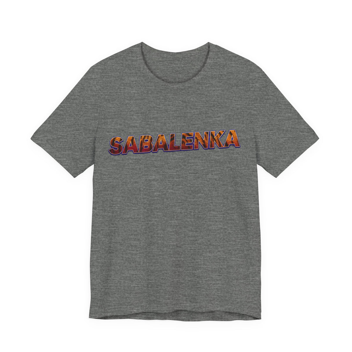 Sabalenka Tennis T‑Shirt — Bold Text Fan Tee