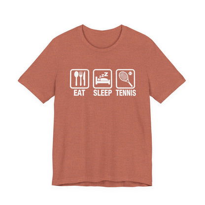 Tennis Tee — "Eat Sleep Tennis" Graphic Shirt