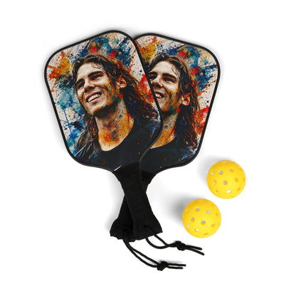 Rafael Nadal Color Splash Portrait Pickleball Paddle Set