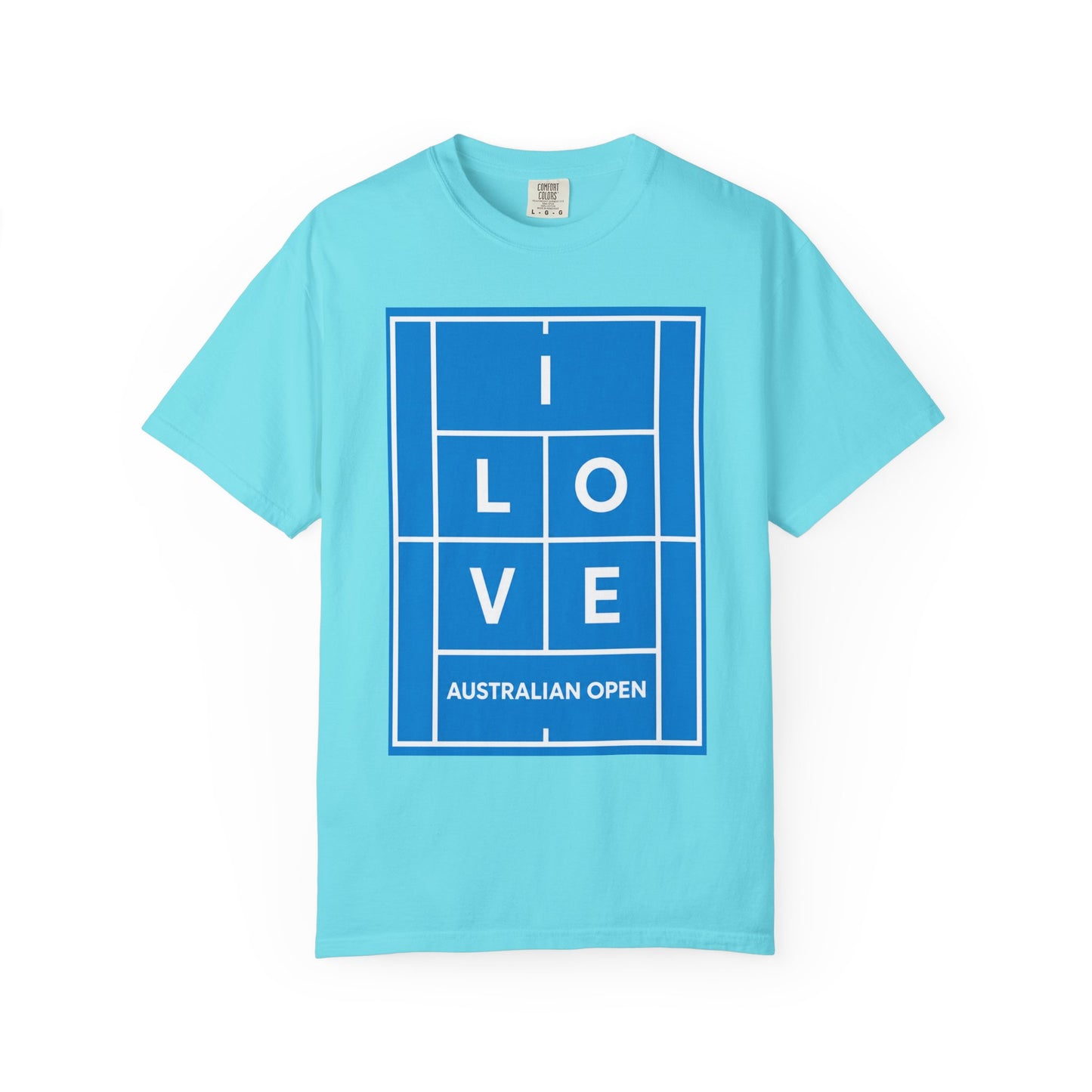 Australian Open 'I Love' Tennis Court Graphic T-Shirt