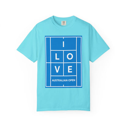 Australian Open 'I Love' Tennis Court Graphic T-Shirt