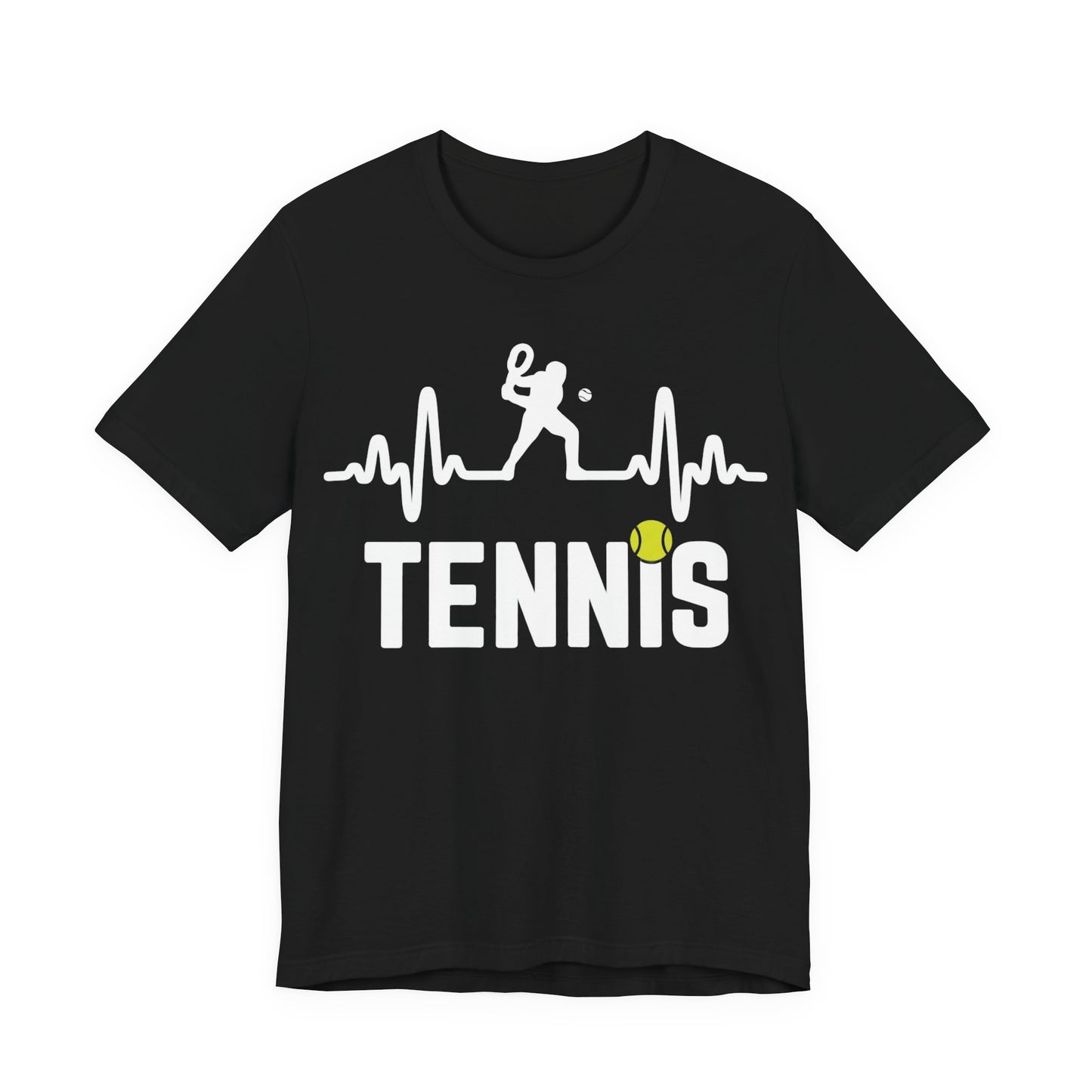 Tennis Pulse Tee — Heartbeat Tennis Player Graphic Shirt