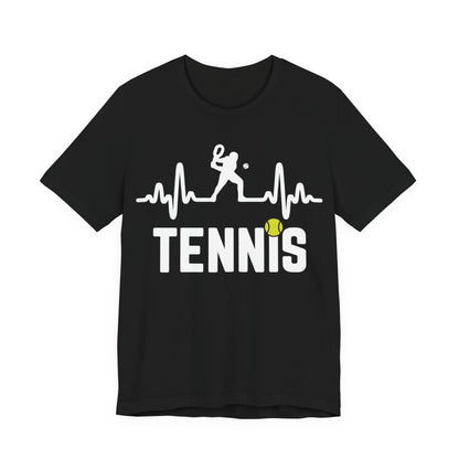 Tennis Pulse Tee — Heartbeat Tennis Player Graphic Shirt