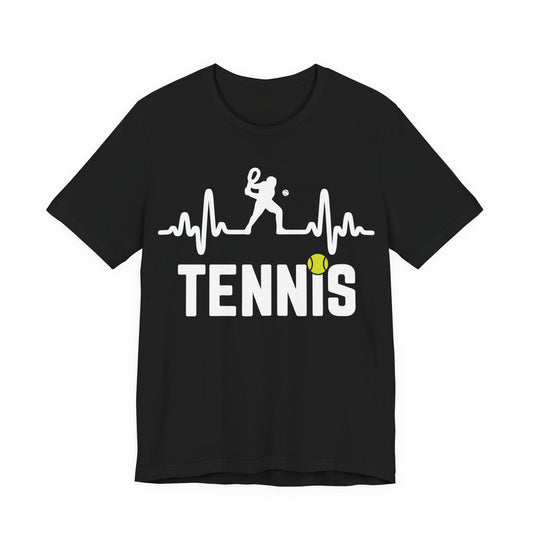 Tennis Pulse Tee — Heartbeat Tennis Player Graphic Shirt