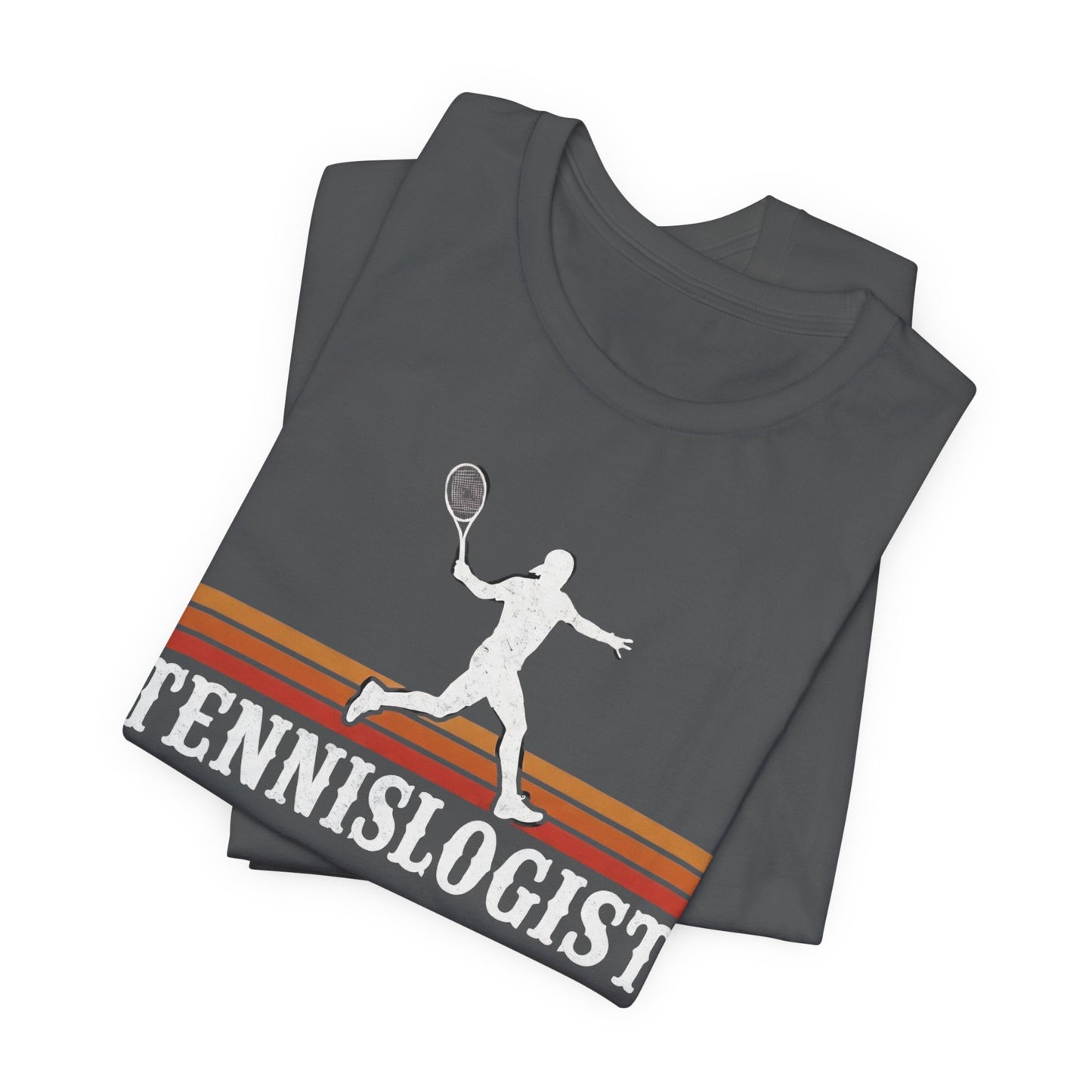 Tennislogist T‑Shirt – Retro Tennis Player Graphic Tee for Coaches & Fans