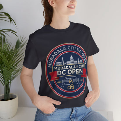 DC Open Tennis Tee — 'Mubadala Citi DC Open' Vintage Badge Shirt