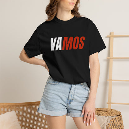VAMOS Graphic T-Shirt — Bold Two-Tone Sports Fan Tee