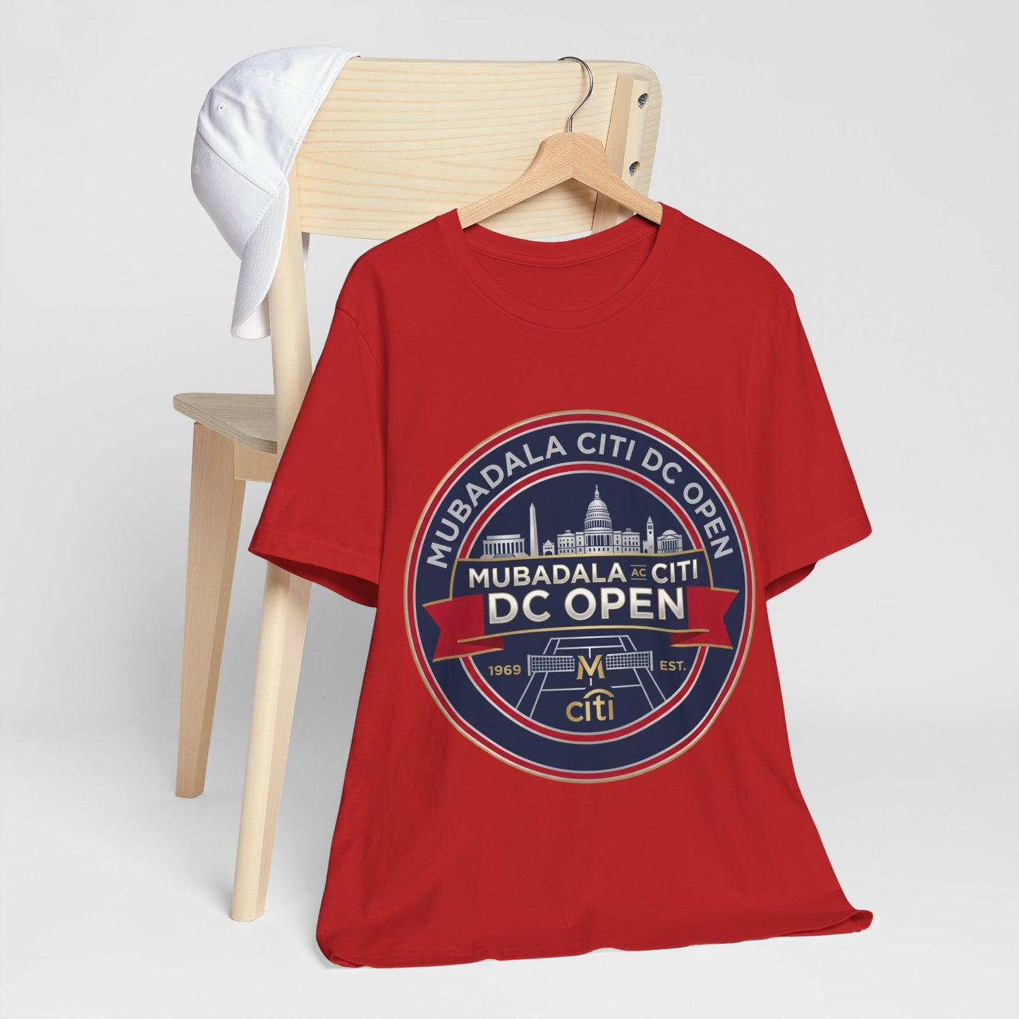 DC Open Tennis Tee — 'Mubadala Citi DC Open' Vintage Badge Shirt