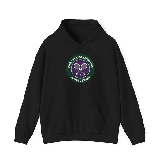 Wimbledon Championships Tennis Hoodie — Vintage Racket Crest