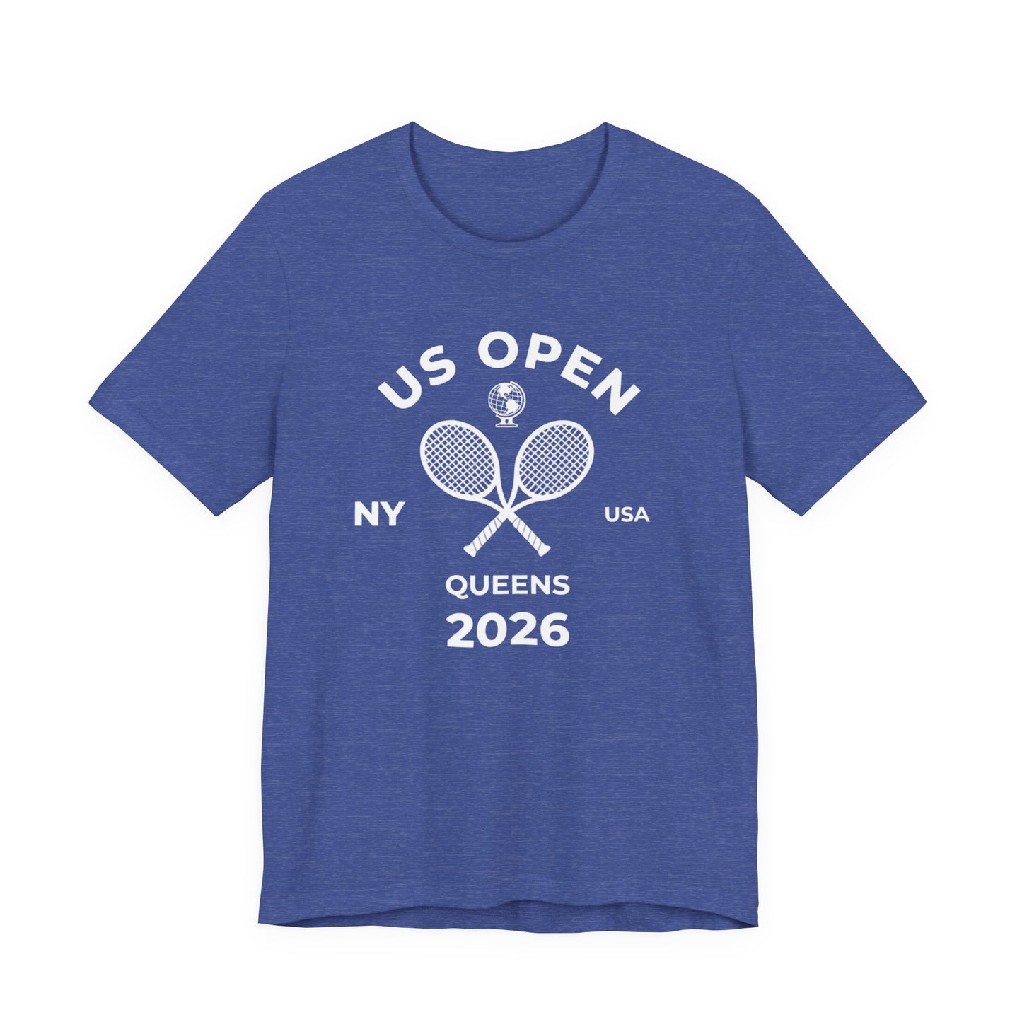 US Open Queens 2026 Tennis Tee — NY USA Vintage Racket T-Shirt